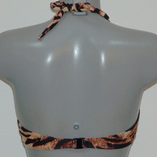 Missya Rose bruin/print voorgevormde bikinitop