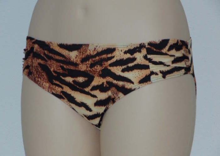 Missya Orchid bruin/print bikini broekje