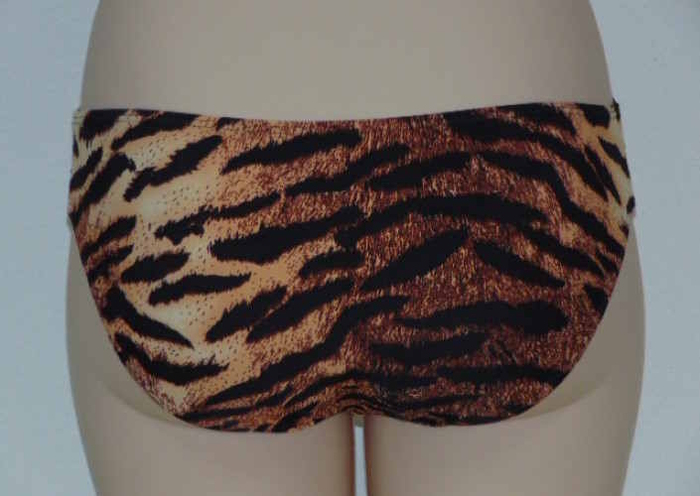 Missya Orchid bruin/print bikini broekje