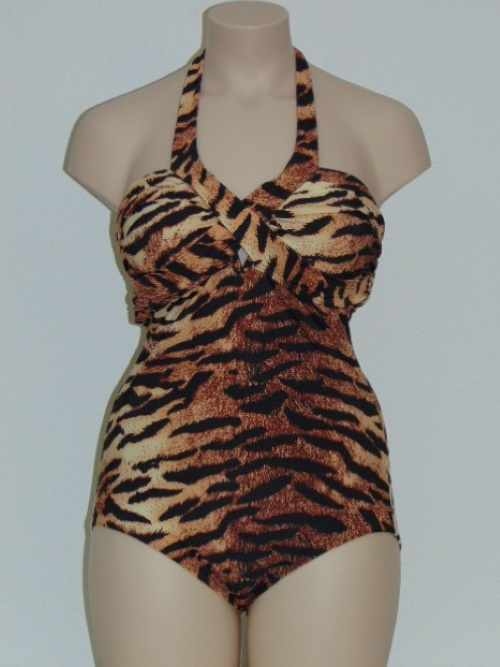 Missya Viola bruin/print badpak