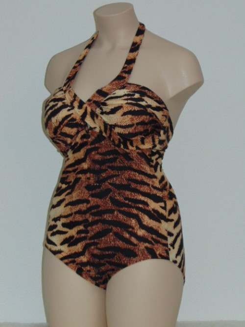 Missya Viola bruin/print badpak