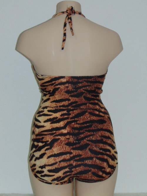 Missya Viola bruin/print badpak