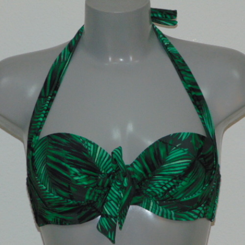 Missya Rose groen/print voorgevormde bikinitop