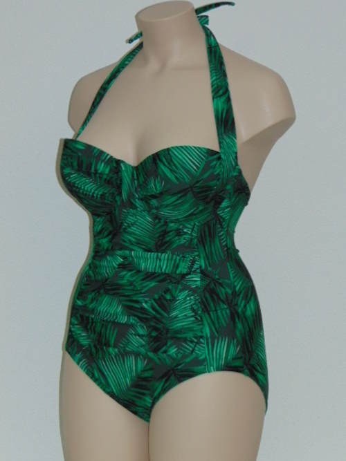 Missya Tulip groen/print badpak