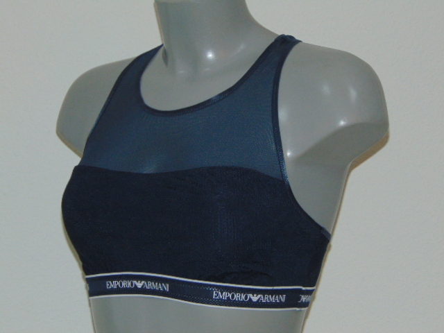 Armani Dames Lace marine blauw/blauw sport top
