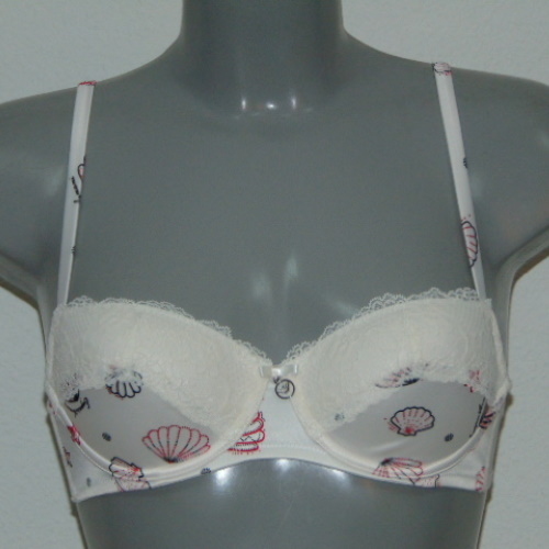 Armani Dames Avorio Stampato ivoor/print voorgevormde bh