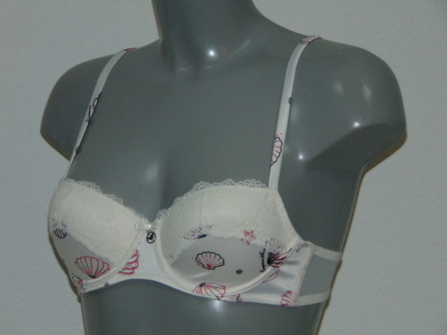 Armani Dames Avorio Stampato ivoor/print voorgevormde bh