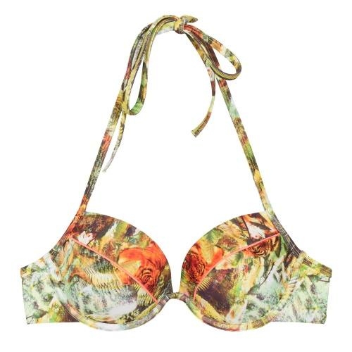 LingaDore Beach Voyage animal print voorgevormde bikinitop