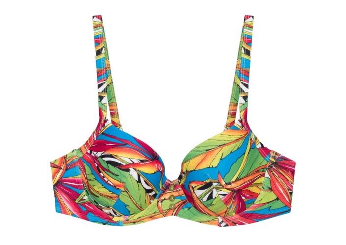LingaDore Beach Carnaval blauw voorgevormde bikinitop
