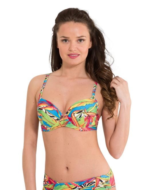 LingaDore Beach Carnaval blauw voorgevormde bikinitop