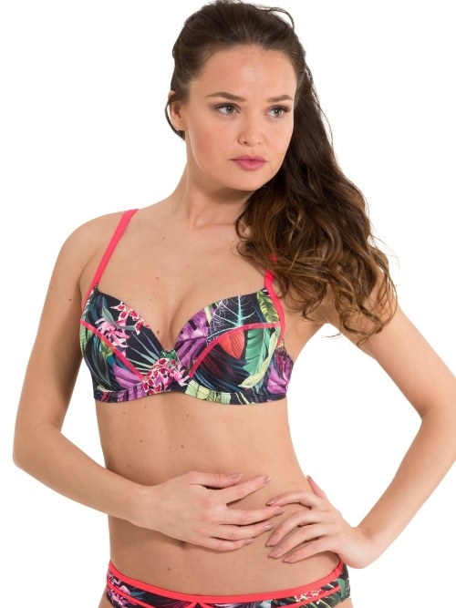 LingaDore Beach Adventure paars voorgevormde bikinitop
