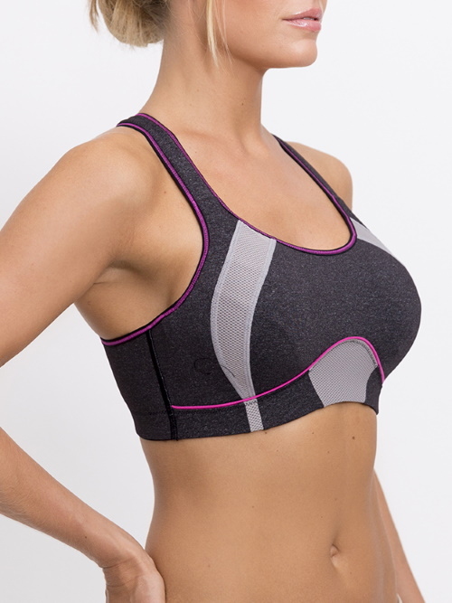 Q-Linn Barcelona grijs sport bh