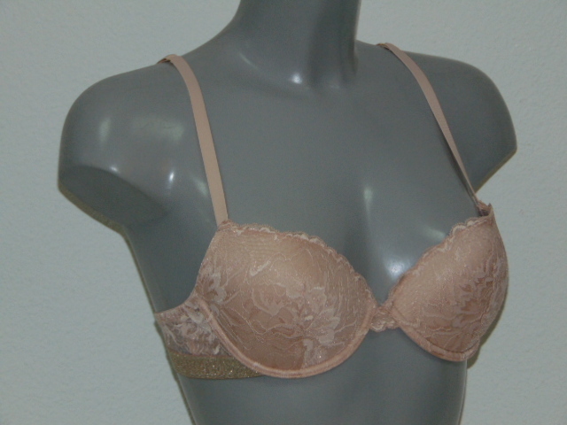 Armani Dames Pizzo d'Oro perzik push up bh