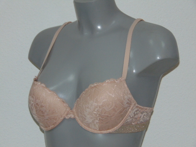 Armani Dames Pizzo d'Oro perzik push up bh