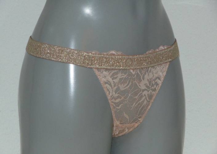 Armani Dames Pizzo d'Oro perzik string