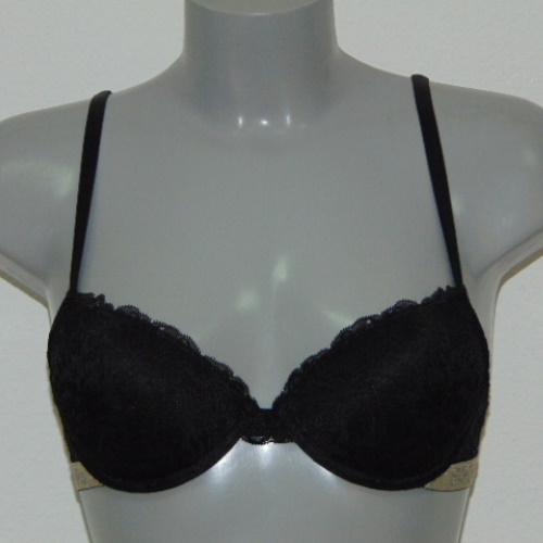 Armani Dames Pizzo d'Oro zwart/goud push up bh