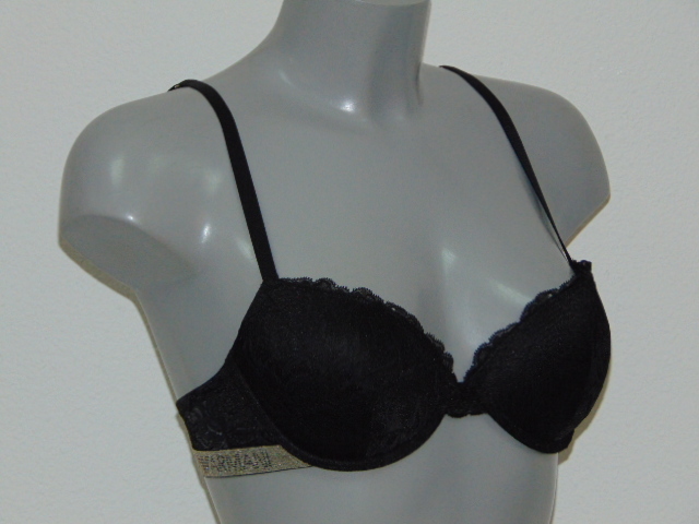 Armani Dames Pizzo d'Oro zwart/goud push up bh