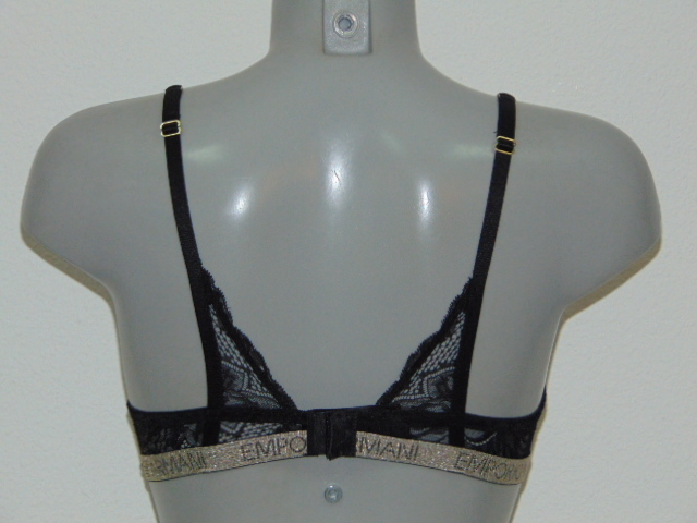 Armani Dames Pizzo d'Oro zwart/goud push up bh
