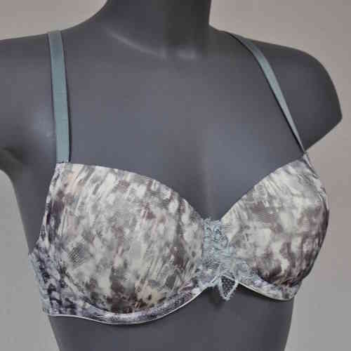Eva Urban Cool groen/print voorgevormde bh