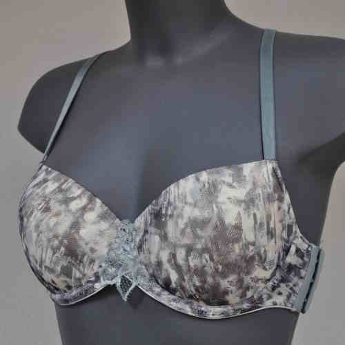Eva Urban Cool groen/print voorgevormde bh