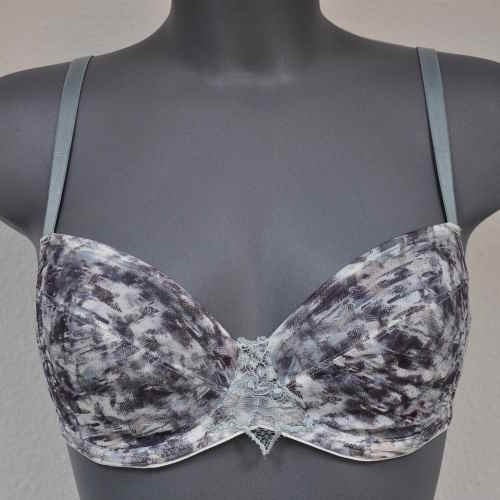 Eva Urban Cool groen/print niet voorgevormde bh