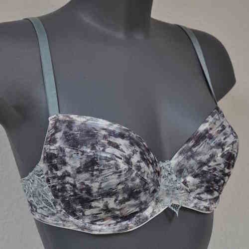 Eva Urban Cool groen/print niet voorgevormde bh