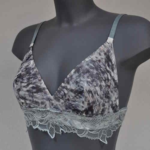 Eva Urban Cool groen/print wireless bh