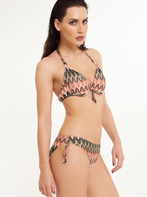 LingaDore Beach Neva roze/groen voorgevormde bikinitop