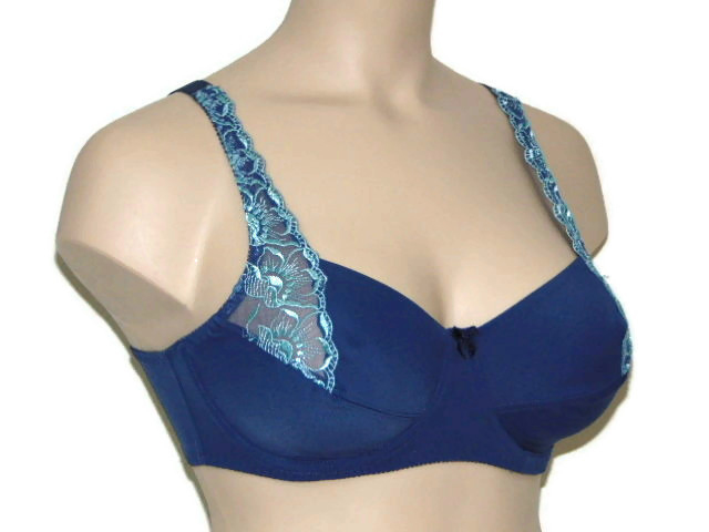 Elbrina Helen blauw/groen niet voorgevormde bh