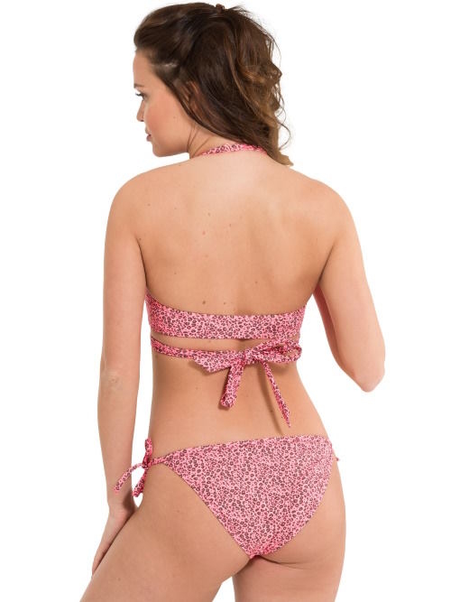 LingaDore Beach Festival roze/print voorgevormde bikinitop