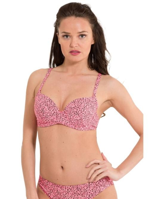 LingaDore Beach Festival roze voorgevormde bikinitop