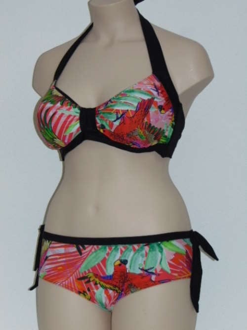 Lentiggini Parrot rood bikini set