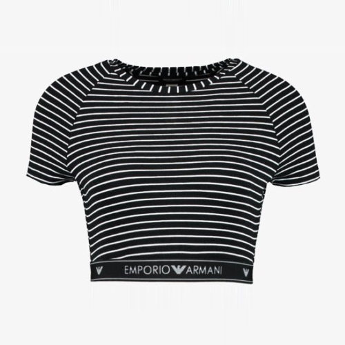 Armani Dames Mon Amour zwart/wit top / shirt
