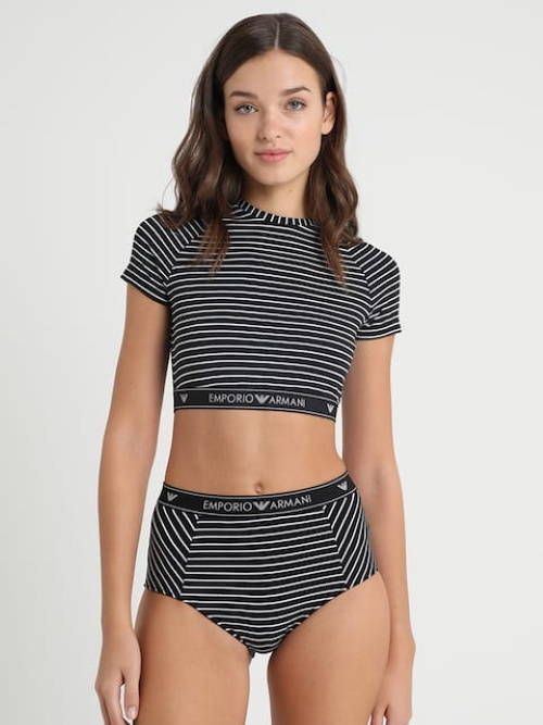 Armani Dames Mon Amour zwart/wit top / shirt
