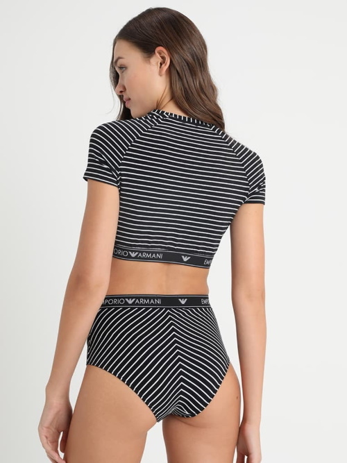 Armani Dames Mon Amour zwart/wit top / shirt
