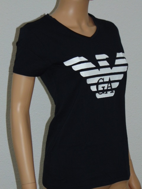 Armani Dames Logo marine blauw shirt