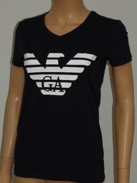 Armani Dames Logo marine blauw shirt