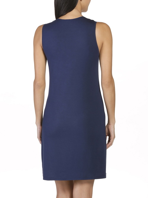 Eva Border marine blauw jurk