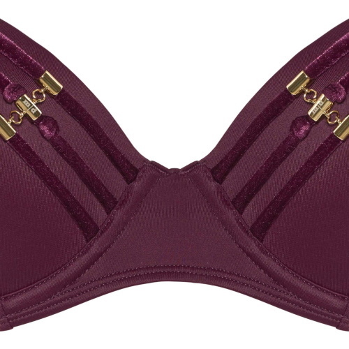 Marlies Dekkers Badmode Velvet Kiss paars push up bikinitop
