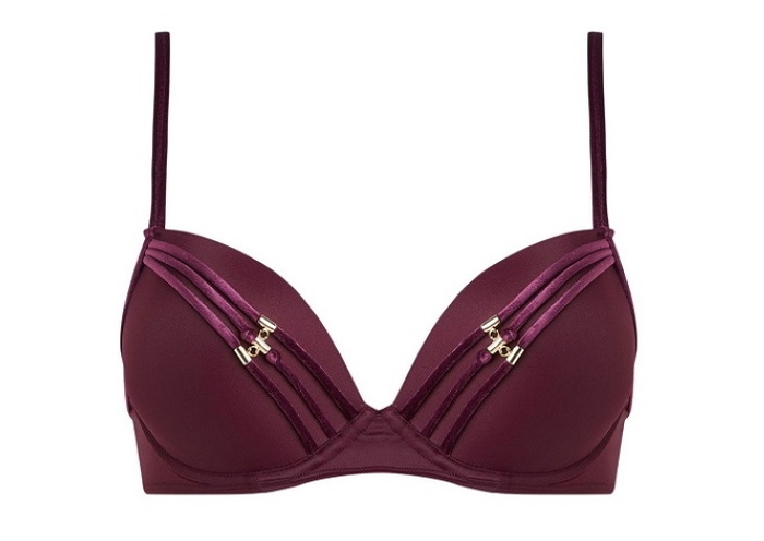 Marlies Dekkers Badmode Velvet Kiss paars push up bikinitop