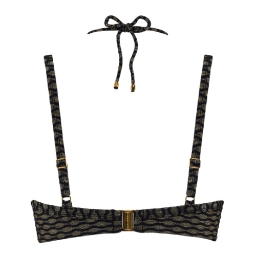Marlies Dekkers Badmode Holi Vintage zwart/goud voorgevormde bikinitop