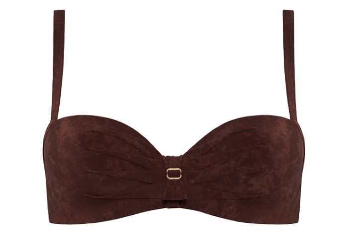 Marlies Dekkers Badmode Puritsu bruin voorgevormde bikinitop