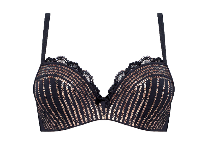 Marlies Dekkers Hollywood Glam zwart/goud push up bh