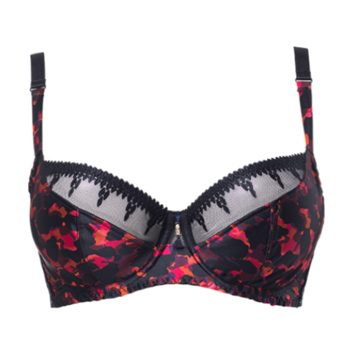 Louisa Bracq Color Fever marine blauw/print niet voorgevormde bh