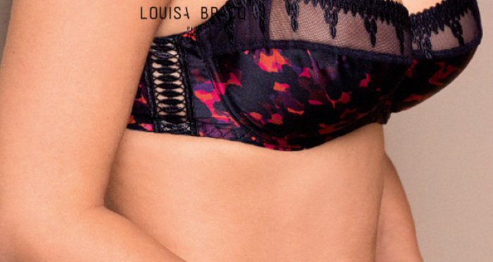 Louisa Bracq Color Fever marine blauw/print niet voorgevormde bh
