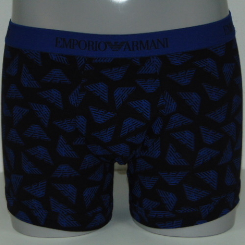 Armani Heren Logo zwart/blauw boxershort