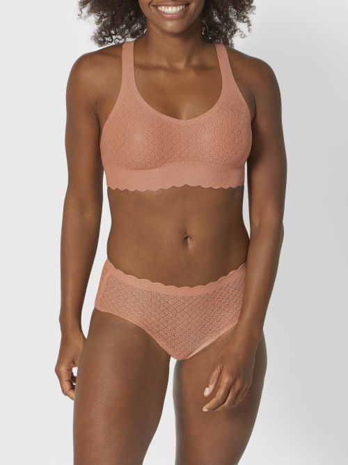 Sloggi Zero Feel zalm roze slip