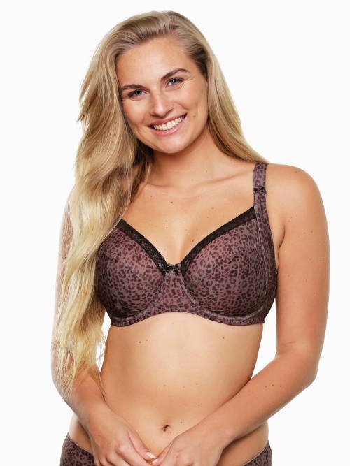 LingaDore Magic bruin/print niet voorgevormde bh
