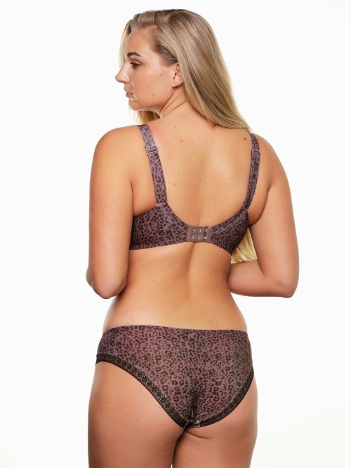 LingaDore Magic bruin/print niet voorgevormde bh