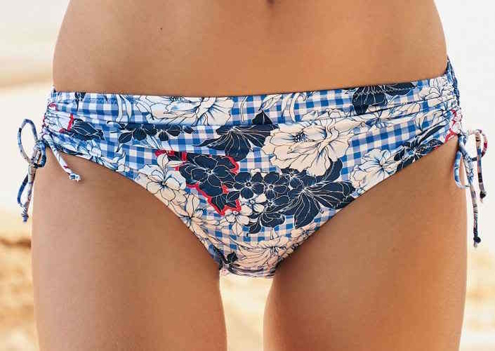 Rosa Faia Badmode Ive blauw/print bikini broekje